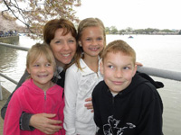Kids with Curt's sister Pam