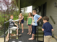 Some of the Pope Family over for a visit!